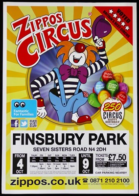Lot 182 - Zippos circus posters (25)