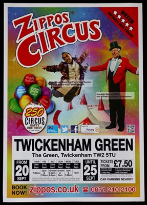 Lot 182 - Zippos circus posters (25)