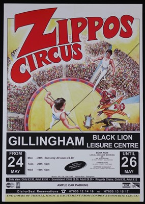 Lot 182 - Zippos circus posters (25)