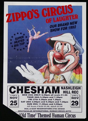 Lot 182 - Zippos circus posters (25)