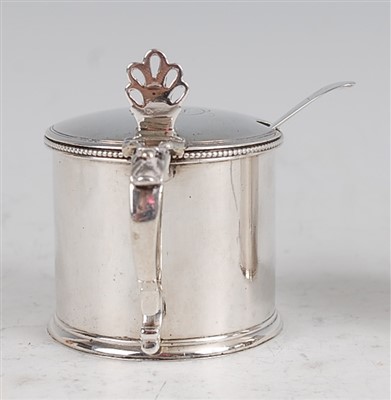 Lot 1102 - A George III silver mustard pot, of...