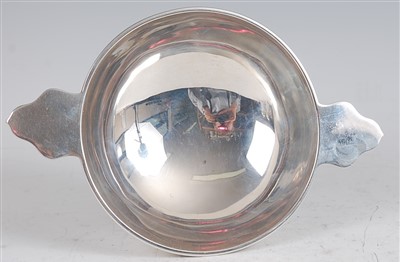 Lot 1168 - A late Victorian silver quaich, having...