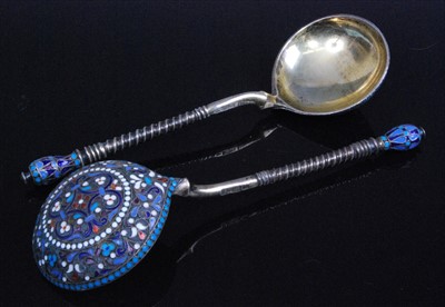 Lot 1150 - A cased pair of late 19th century Russian...