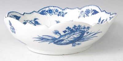 Lot 1055 - A Worcester porcelain blue and white bowl,...