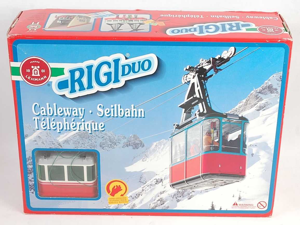Lot 384 - A Lehmann Rigi Duo cable car gift set,