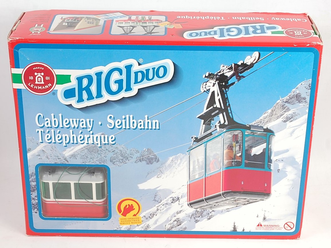 Lot 384 - A Lehmann Rigi Duo cable car gift set,