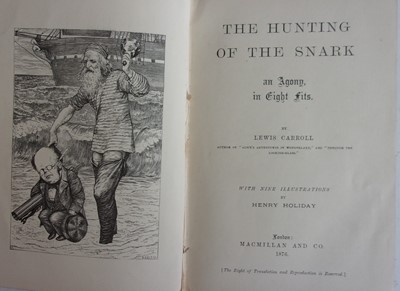 Lot 1022 - *CARROLL, Lewis. The Hunting of the Snark....