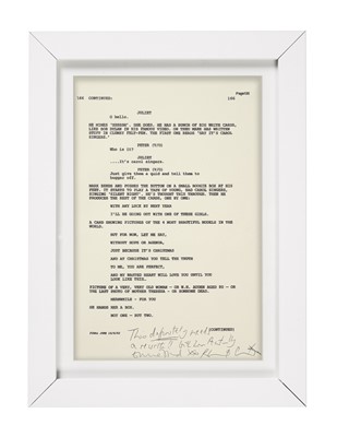 Lot 196 - Original Page of Script from Iconic British...