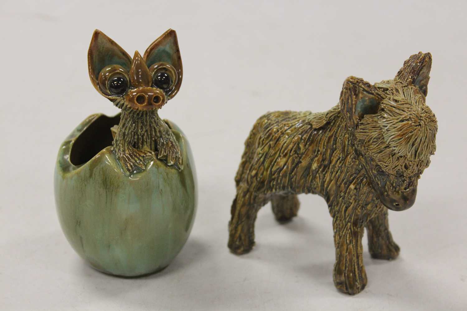 Lot 268 - A Yare Designs pottery figure of a dragon...