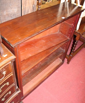 Lot 1282 - A 19th century mahogany freestanding open...