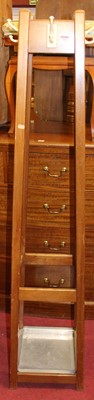 Lot 1291 - A mid-20th century beech freestanding and...