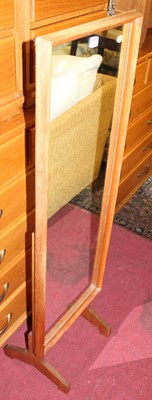 Lot 1309 - A 1970s teak cheval mirror by Reflectwell of...