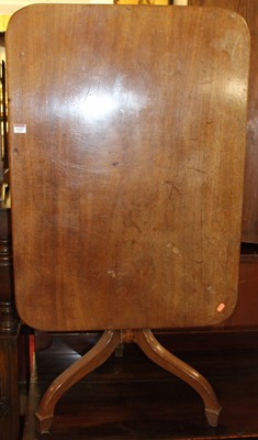 Lot 1323 - A 19th century mahogany round cornered...