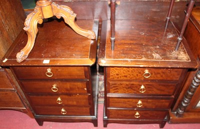 Lot 1446 - A pair of Stag Minstrel four-drawer bedside...
