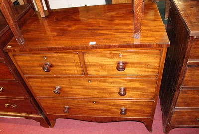 Lot 1451 - An early Victorian mahogany square front chest...
