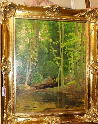 Lot 1023 - Alfred Blundell (1883-1968) - Shadows, oil on...