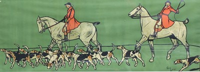 Lot 1029 - Cecil Aldin (1870-1935) - Hunting scene,...