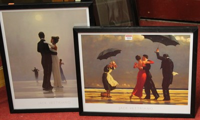 Lot 1044 - Jack Vettriano (b.1951) - pair of prints, each...