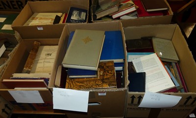 Lot 1540 - Six boxes of books, to include: Shakespeare,...