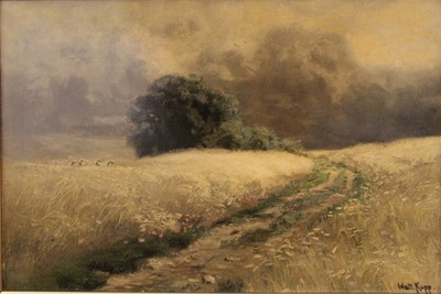 Lot 1051 - English school - Summer Shower, watercolour,...