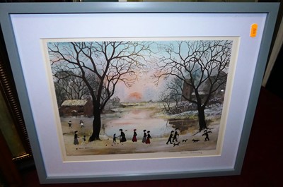 Lot 1130 - Helen Bradley (1900-1979) - A beautiful winter'...