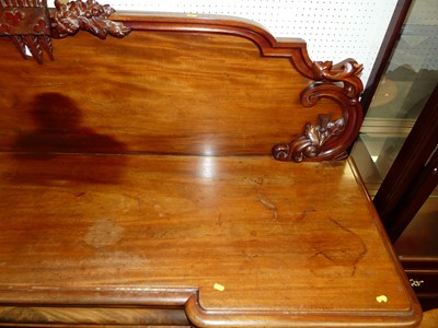 Lot 1153 - A Victorian mahogany inverted breakfront four...