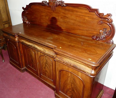 Lot 1155 - An early 19th century style oak and mahogany...