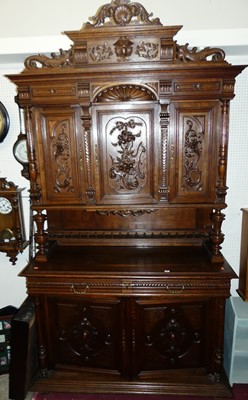 Lot 1159 - A late 19th century continental oak hunting...