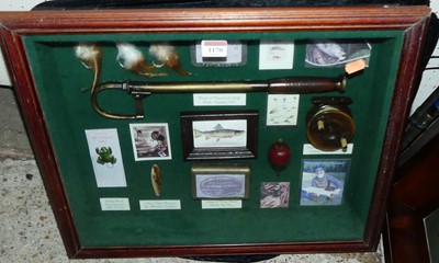 Lot 1170 - An MG 1000 beach cast fishing rod; a sea...