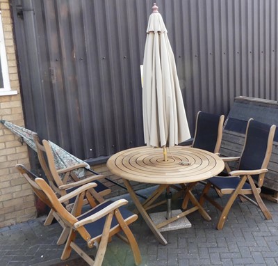 Lot 1179 - A contemporary Alexander Rose teak garden...