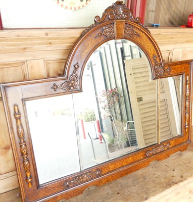 Lot 1185 - An early 20th century oak and burr oak arch...