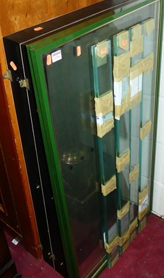 Lot 1226 - Two contemporary glazed wall hanging...