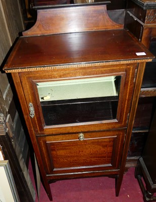 Lot 1240 - An Edwardian mahogany and satinwood strung...