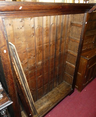 Lot 1270 - A late Victorian oak freestanding open...