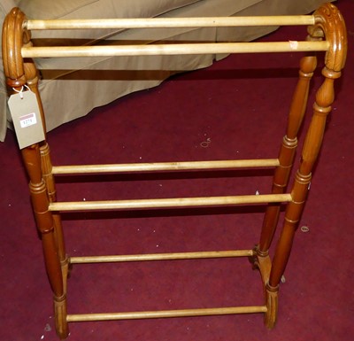 Lot 1271 - A modern pine towel rail