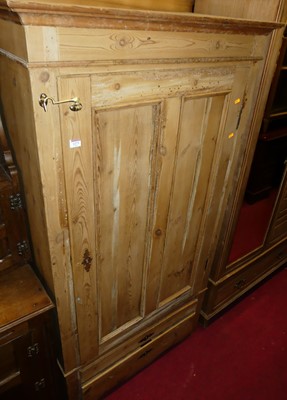 Lot 1273 - A reclaimed French pine single door side...