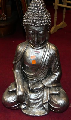 Lot 1316 - A contemporary silvered ceramic model of a...