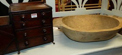 Lot 1301 - An unusual small rustic mahogany table top...