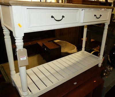 Lot 1310 - A contemporary French style beech and white...
