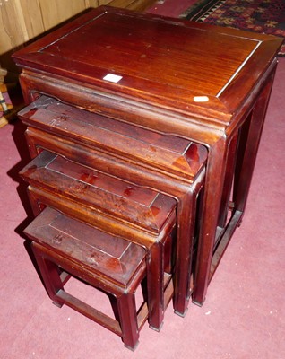 Lot 1378 - A contemporary Eastern hardwood nest of four...