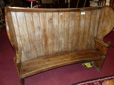 Lot 1384 - An early 19th century stained and planked pine...