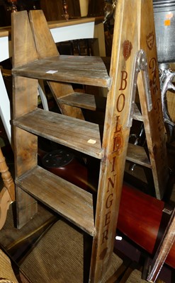 Lot 1405 - A set of contemporary stained pine hinged...