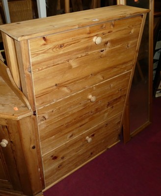 Lot 1407 - Modern pine furniture to include; three...