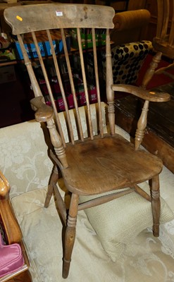 Lot 1417 - An early 20th century elm and beech stickback...
