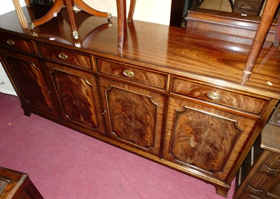 Lot 1478 - A contemporary mahogany and flame mahogany...