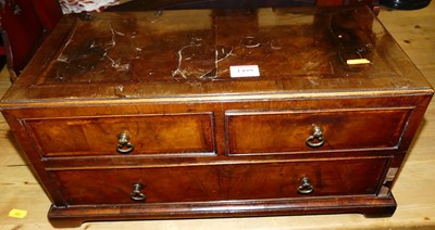 Lot 1499 - An 18th/19th century figured walnut and...
