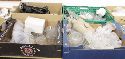 Lot 613 - Four boxes of miscellaneous items, to include...