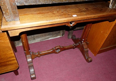 Lot 1329 - A late Victorian pitched pine ecclesiastical...