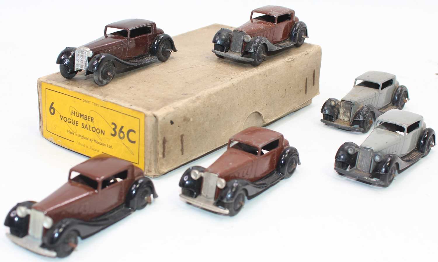 Lot 1065 - Dinky Toys No.36c original Trade box of 6...