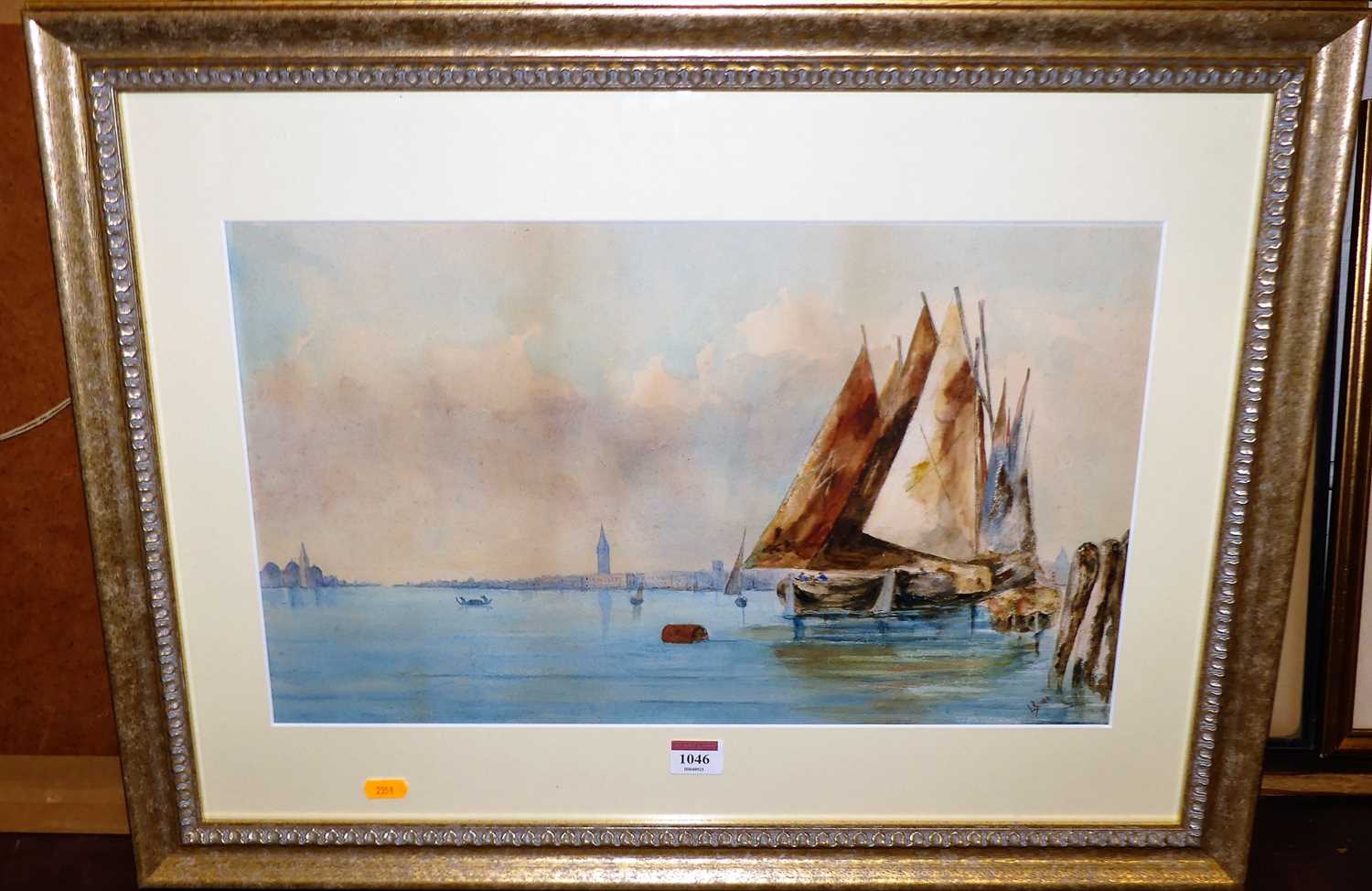 Lot 1046 - Lota Bowen (1872-1934) - On the Venice Lagoon,...